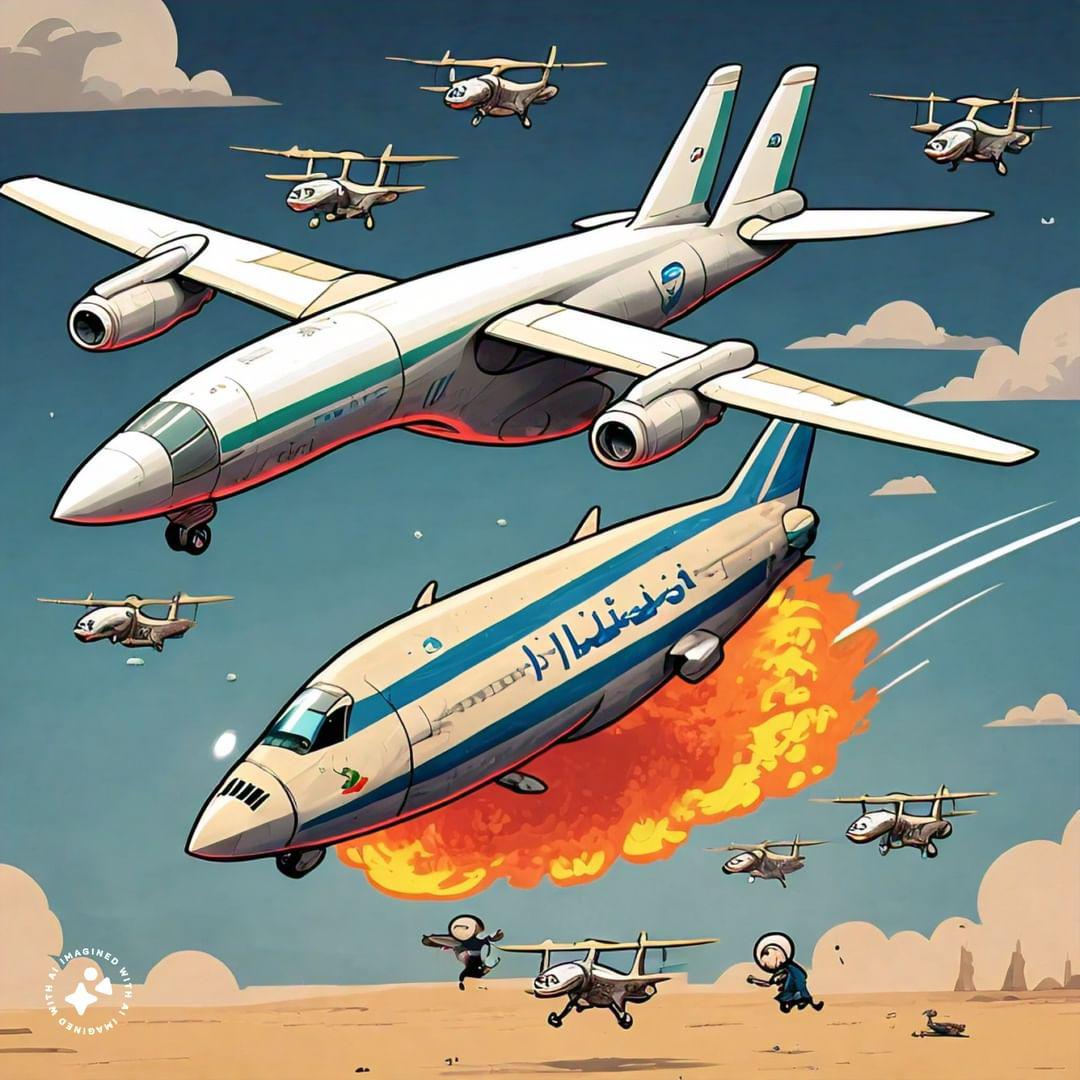 funkariawwal's tweet photo. #IranAttackIsrael 
Iran has launched 150 air drones towards Israel  
Ya Allah Help IRAN🇮🇷 https://t.co/Add9WtGA2R