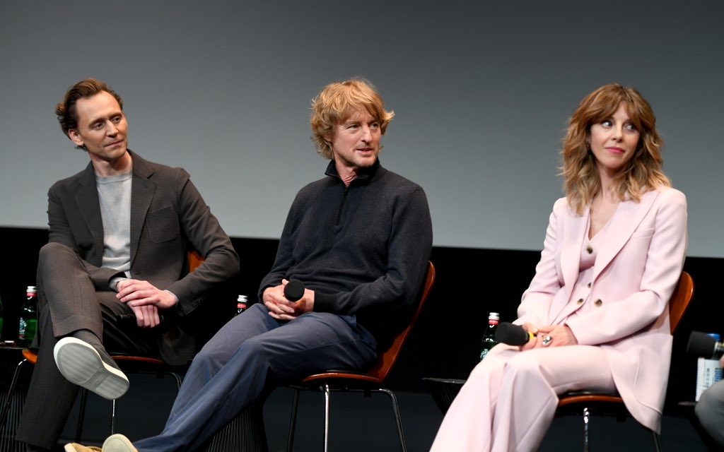 Glorious! Tom Hiddleston, Sophia Di Martino and Owen Wilson joined filmmakers Aaron Moorhead, Justin Benson, and Eric Martin at an Emmy® FYC Event for Marvel Studios’ #Loki Season 2 in Los Angeles. [2/3]