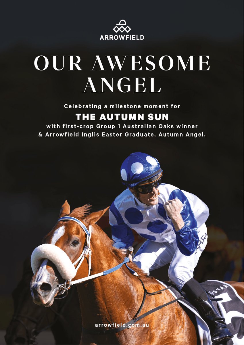 🕊️ @ArrowfieldStud’s Awesome Angel 🕊️ Delivering a first Group 1 winner for THE AUTUMN SUN 🍂 @moodyracingpgm @wylie_dalziel @kscoleman