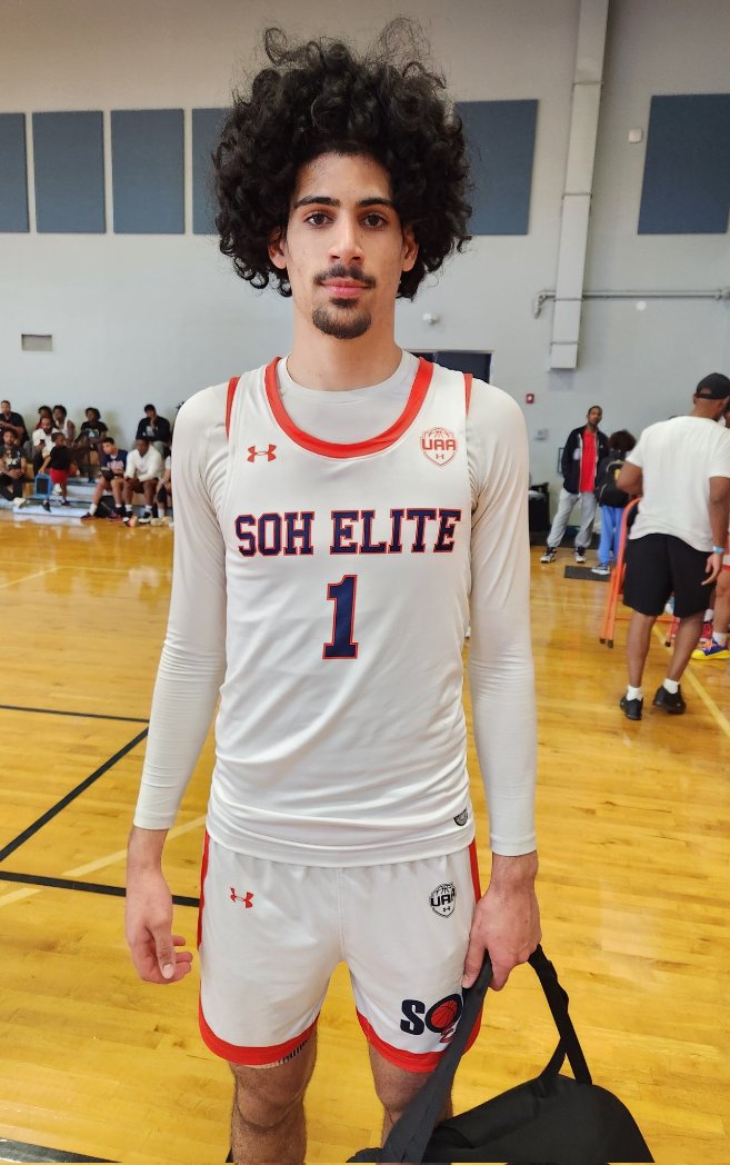 6'7 Shon Abaev of Calvary Christian (FL)/@soh_elite has been elite scoring with limited bounced at @FCPPangos @TheFantastic40. Lefty can create separation with jabs, can shoot it on the move, and has no shortage of confidence letting it fly. Israeli-American is def top 50 in '25