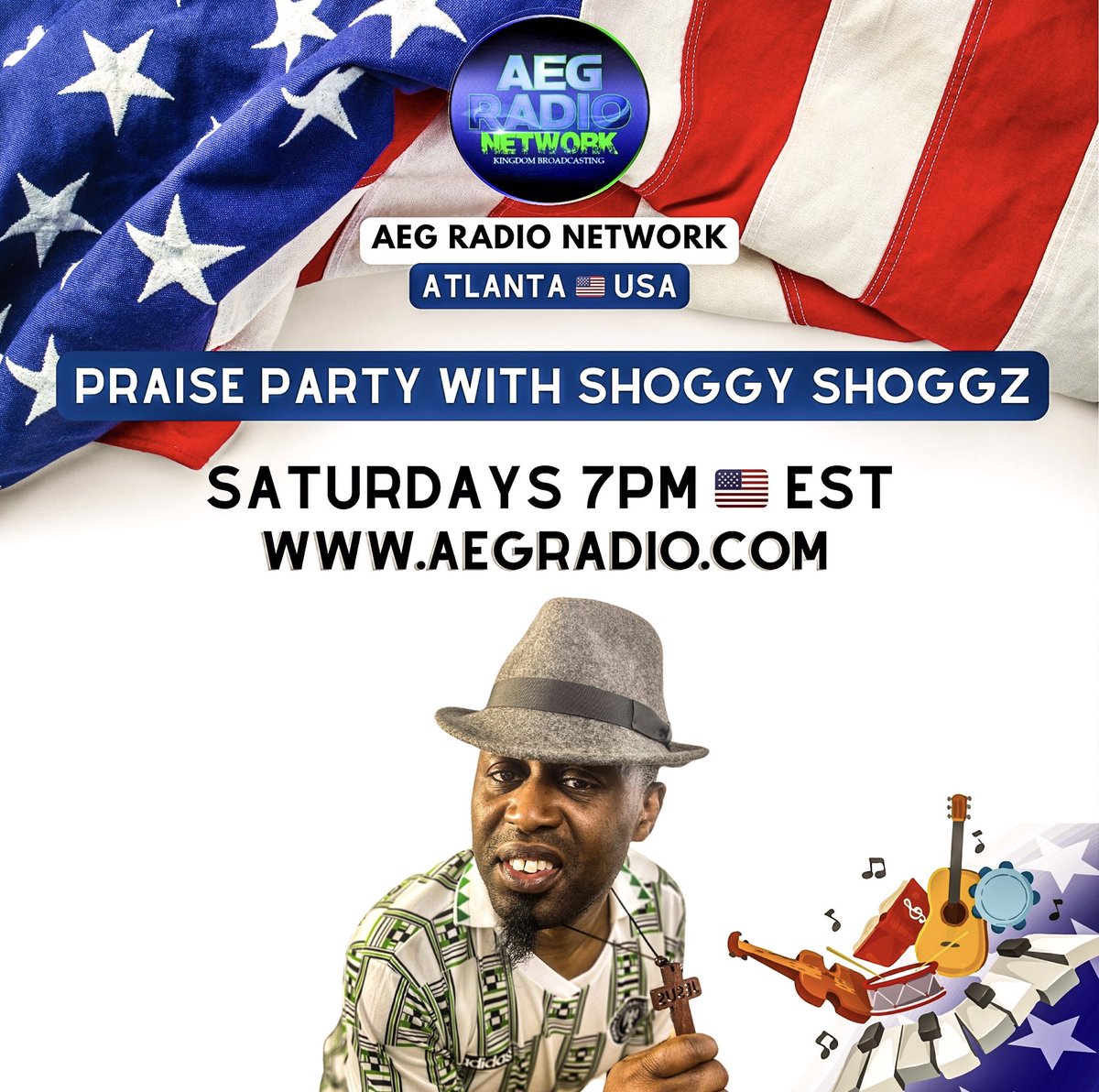 #Afrobeats in Atlanta 🇺🇸 📯🎹 @PraiseParty_SS with @ShoggyShoggz on @aegradionetwork ⏰ 7pm EST Saturdays 🎵 PLAYED: 📜 @ZerotoHeroDD 🧎🏽 @Prayerbonanza 🇺🇬 Uganda: ON MY MIND @BenjiKasule / @CoopyBly 🇹🇹 Trinidad: Whole Day 24 HOURS @RizonMusic 📌 aegradio.com