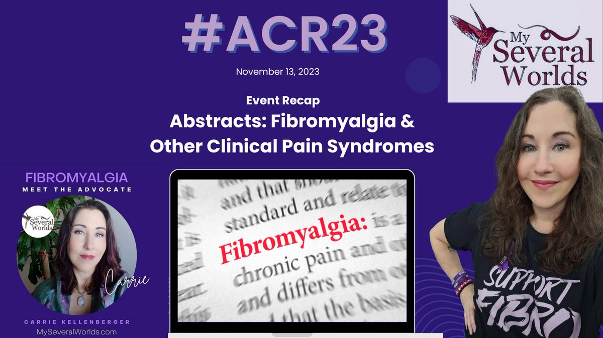My second patient event recap for #ACR23 is out! Learn about the association between viral infections and increased #fibromyalgia pain, new apps on the horizon that can potentially help fibr patients manage their lifestyle; cellular changes, and more at: myseveralworlds.com/2023/12/13/acr…