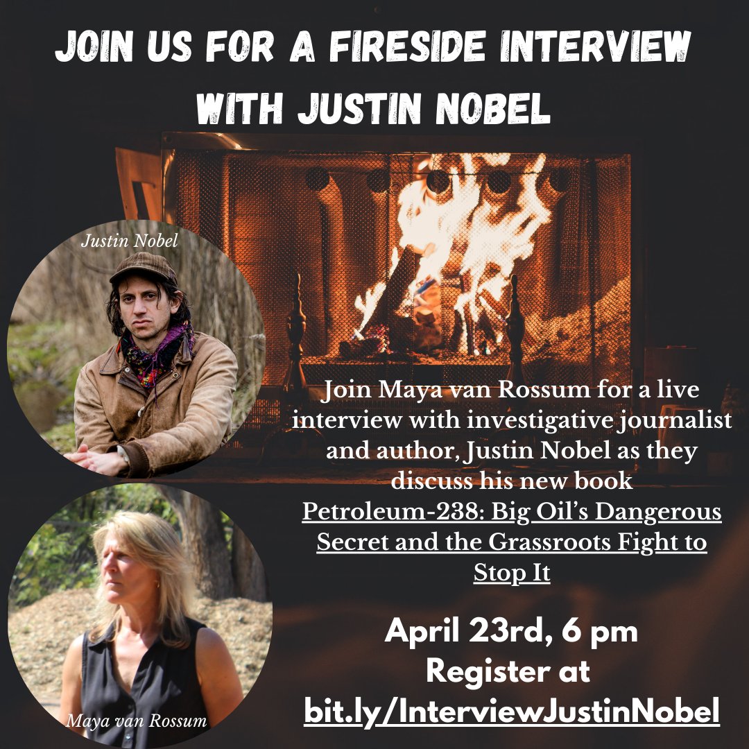 Join me for a riveting fireside interview with journalist and now author, Justin Nobel on April 23rd at 6 pm ET. Register to attend the live event here: bit.ly/InterviewJusti… . We will be discussing his powerful new, book !