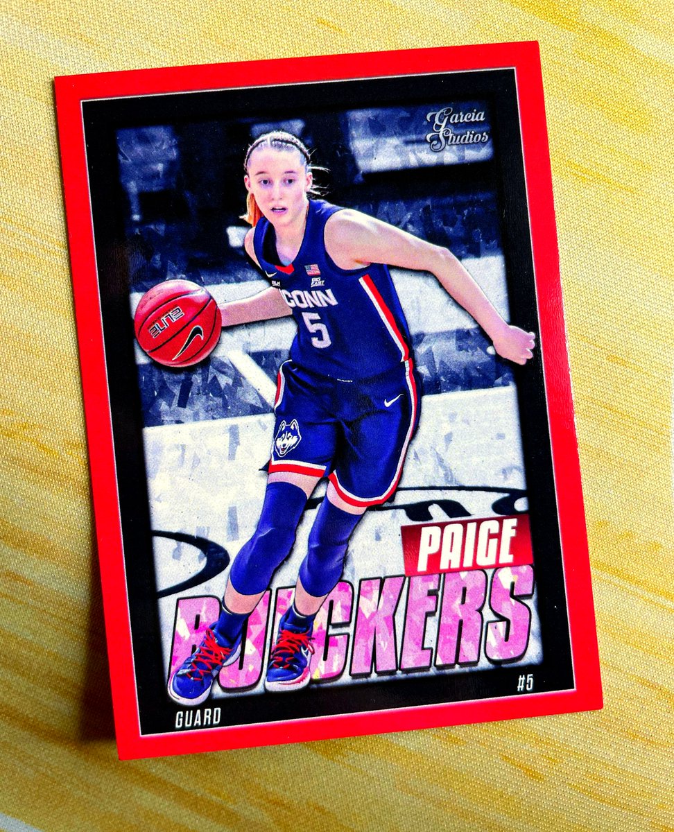 Paige Bueckers 💥 FAN ART 🏀⁠⁠
⁠
💙⁠*MY CUSTOM CARD OF THE DAY* 🌞⁠ ⁠
⁠
#GarciaStudios #cardart⁠ist
#PaigeBueckers #uconn #uconnhuskies #uconnbasketball⁠ #Bueckers ⁠
#ncaa #ncaabasketball #ncaawbb #basketball⁠
#wnba #collegebasketball #marchmadness #basketballcards