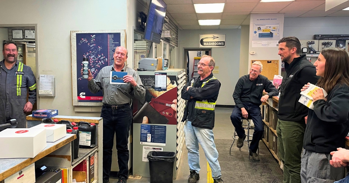 We celebrated Gary Bertrand’s 35 years with #InternationalTrucks. From Parts Driver in 1981 to Truck Sales today - Gary has done it all. Gary goes the extra mile for his customers and the company.

Congratulations, Gary!

Read more about his journey: dawsontruckcentres.com/gary-bertrand-…