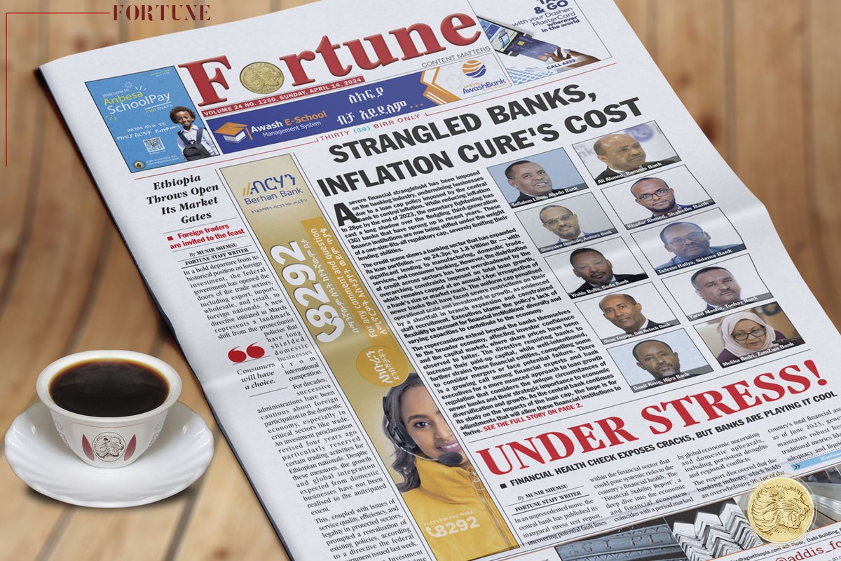 Check our Sunday edition out this morning in #AddisAbeba, #Ethiopia and available online at addisfortune.news