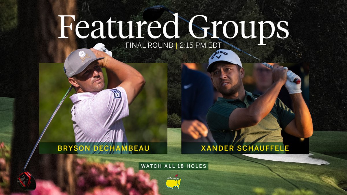 Final round featured groups for the 88th Masters Tournament. #themasters