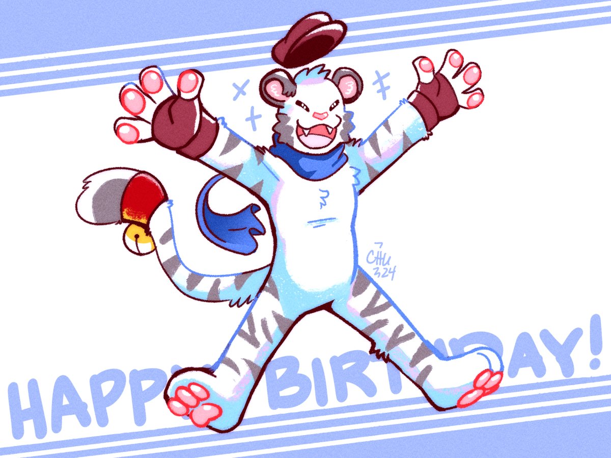Here's a gift I made for my best buddy's birthday last month! 🐯✨🎈 Thanks for being a great friend, @sotnsot!