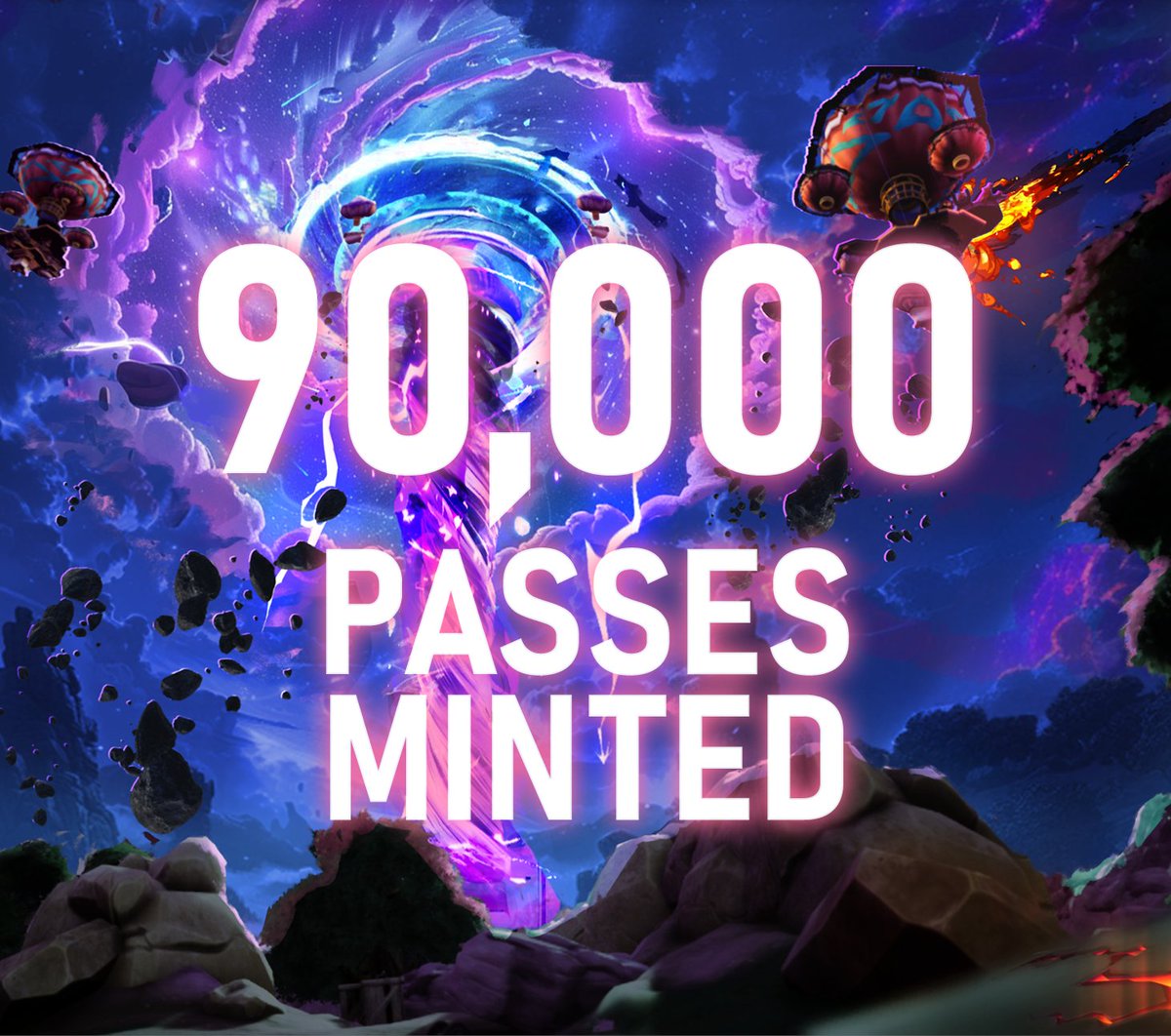 🔥Mint closed! 90,000 gamers have secured their pass to an insane first season of competition!⚔️ A huge thank you to all our partner gaming communities for your support 🙏♥️🎮 Expect more news on our growing ecosystem very soon! 🔥Forge the Future!🔥