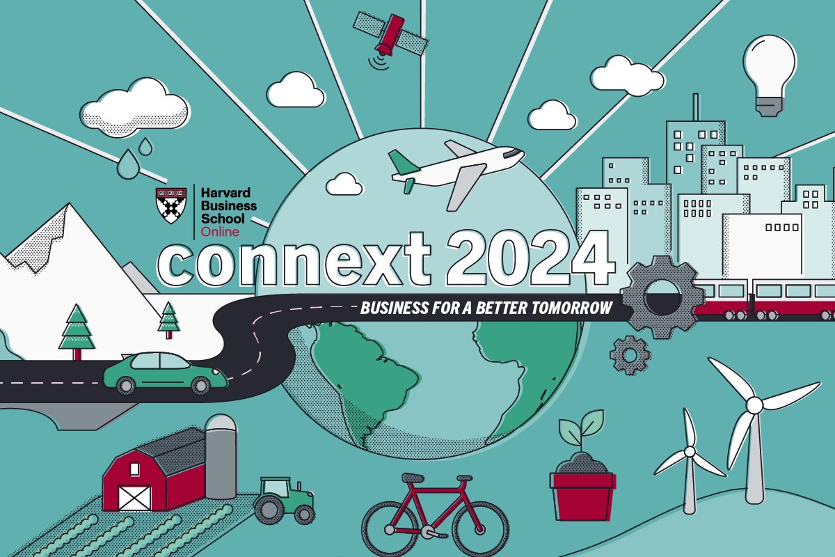 online_HBS's tweet image. Connext 2024 is centered on the theme “Business for a Better Tomorrow.” 🌏  

The event will feature faculty sessions, panel and case discussions, and networking opportunities. 

Here’s what to expect: hbs.me/mdd425z2

#HBSOnlineConnext