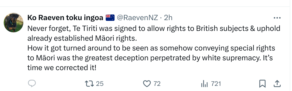 Funny, isn’t it, how those who post such blatant distortions of the truth block replies? BTW, @RaevenNZ , it was Maori who asked for british law. Know why? They wanted protection from other Maori.