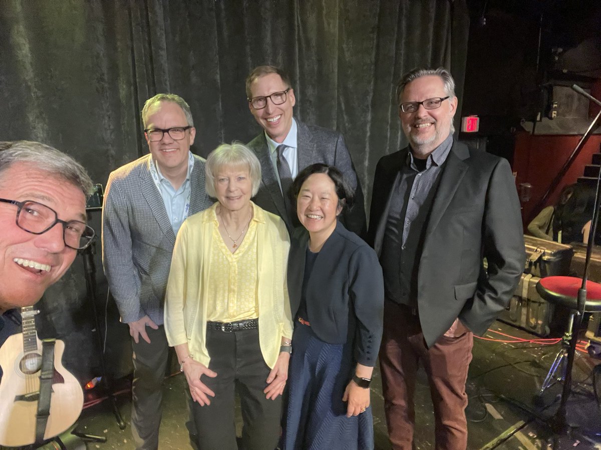 Marc, Karen and I welcoming the new @CAPhO_ACPhO Fellows, Darryl and Tom, with our intrepid photographer! Congrats and thank you for inspiring all of us! #CAPhOCon24 #CAPhO24