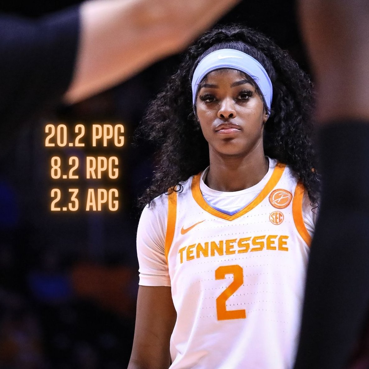 AlecCCunningham's tweet photo. Rickea Jackson logged an impressive final year as a college athlete, with an average:
🧡 20.2 PPG
🤍 8.2 RPG
💙 2.3 APG
And it's only up from there! What will her first year as a pro baller bring??

#LadyVols #WNBADraft #LVFL https://t.co/QUfdHKzRLX