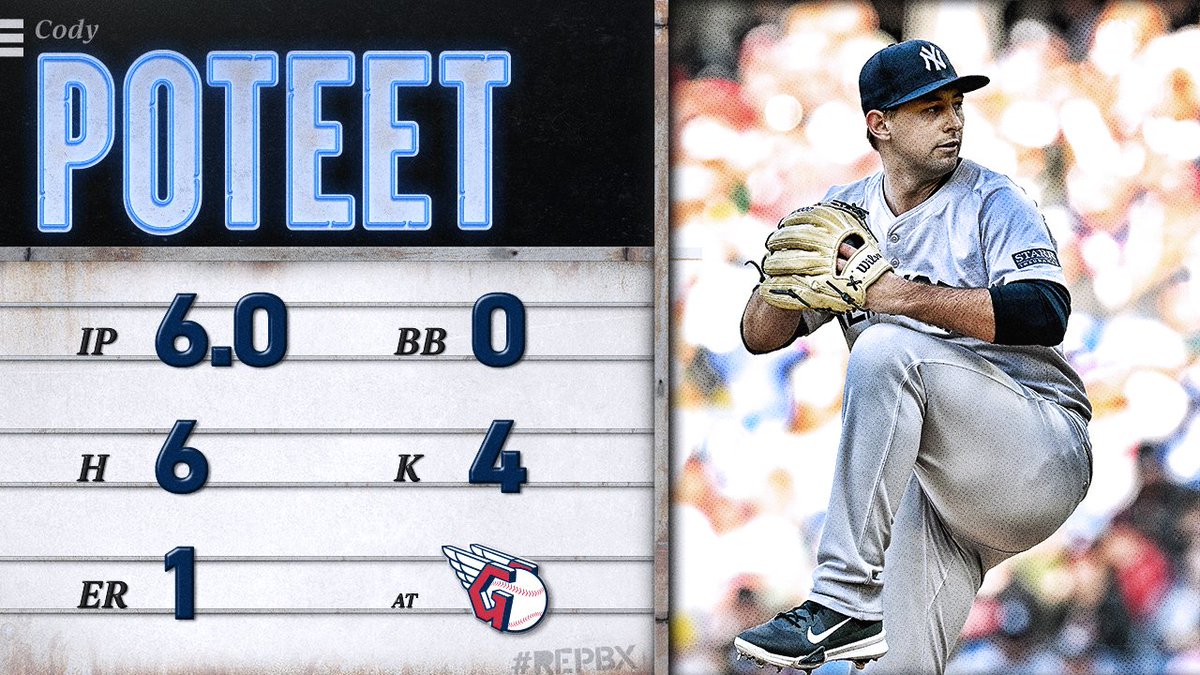 Yankees's tweet photo. Sweet life of Cody 🙌

6 IP // 6 H // 1 ER // 0 BB // 4 K https://t.co/nAEv3eulbI
