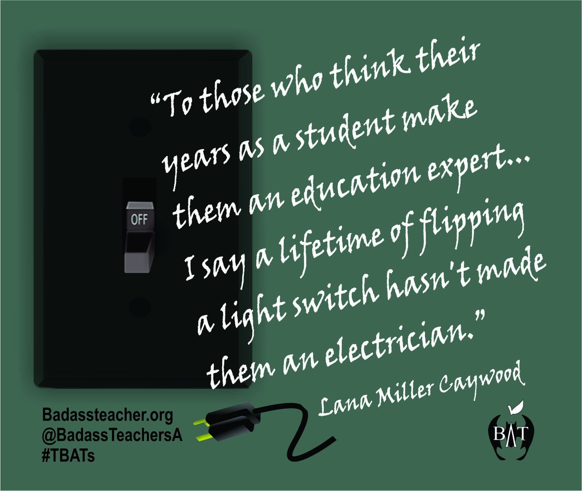 More goes into teaching than people think. You can't pick it up from a couple of YouTube videos.
#RespectTeachers #SupportPublicSchools #TBATs