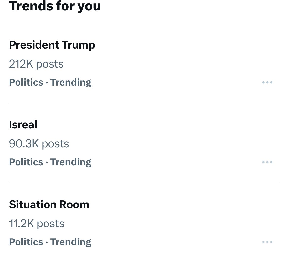 The real President is trending when the world is looking for leadership