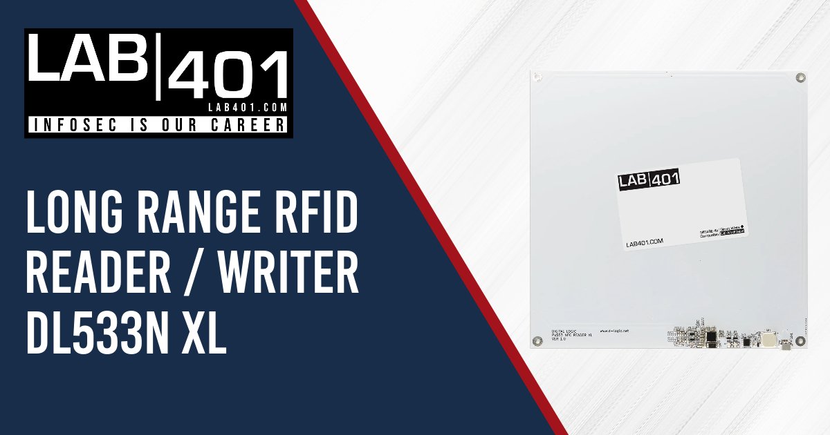 Lab_401's tweet photo. 📡 Introducing the DL533N XL: The world's only publicly available LibNFC-Compatible Long Range RFID Reader/Writer! https://t.co/T89nx5UABu 
#RFIDHacking #LongRangeReading #pentesting #nfc #infosec #lab401 #hacking #rfid #dl533nxl https://t.co/CldDvecO11