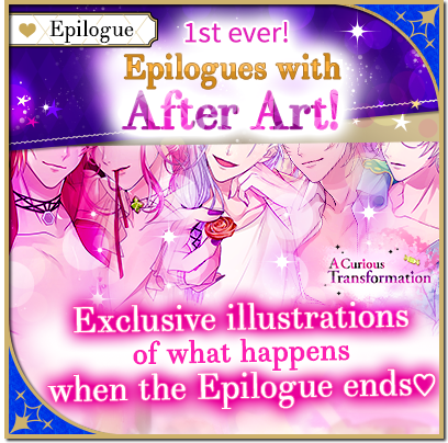 CourtDarkness's tweet photo. Dear Courtiers,

Story Event: A Curious Transformation, special epilogues on sale!💗

The Art appears at the very END of the Epilogue to show what comes next! 

*Art will be saved in your album after reading the full Epilogue!💗

#VoltageInc #CoD #CourtofDarkness #Otome https://t.co/Xa4sJt9023