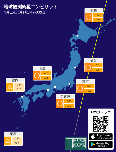 isstter's tweet photo. 2:47から地球観測衛星エンビサットが日本上空を通過します https://t.co/w0DhNH2Pfm #ENVISAT https://t.co/jXduPjVyYn
