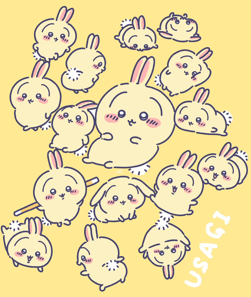 🐰USAGI💓 今日も今日とてかわいすぎる☺️ #ちいかわファンアート #うさぎ