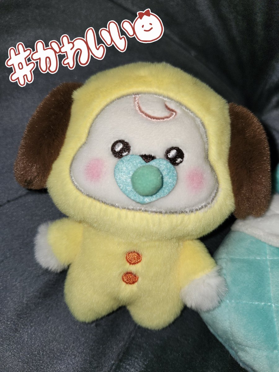 可愛い子きた💛
可愛すぎる〜😍

 #CHIMMY
 #BT21  #NewBornBaby