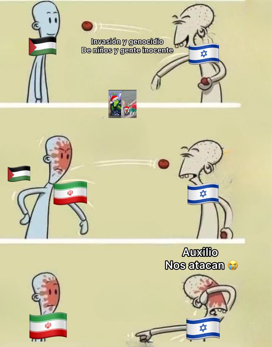 HelverHafc's tweet photo. Israel atacando palestina . 

Iran atacando a Israel . https://t.co/AEZBjYa1CP