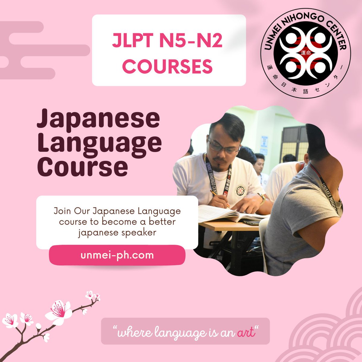 Learn Japanese NOW!

Pre enroll: forms.gle/ENPRJ2CFkbM4uz…

#Japan #JapaneseLanguage #Japanese #LearnJapanese #Nihongo #JapaneseLanguageSchool #JapaneseCulture #studyjapanese