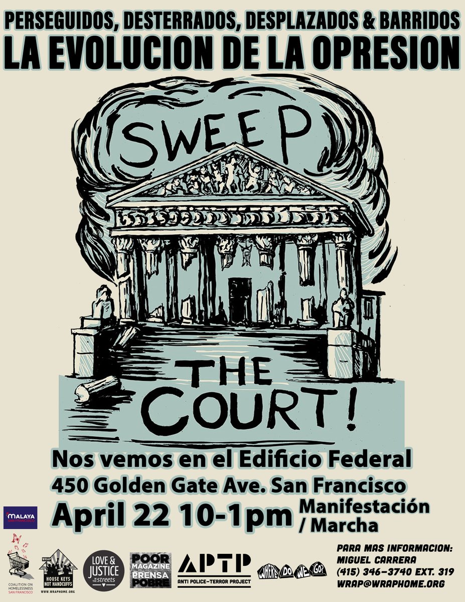📷Join @withouthousing , @TheCoalitionSF @LJIS_Oakland @poormagazine and other community allies as we join the nationwide day of action for the Supreme Court hearings of the Johnson Vs Grants Pass case.