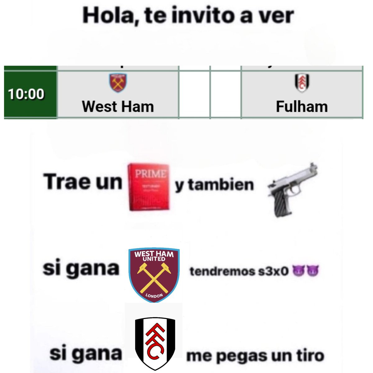 HOY JUEGA EL WEST HAM