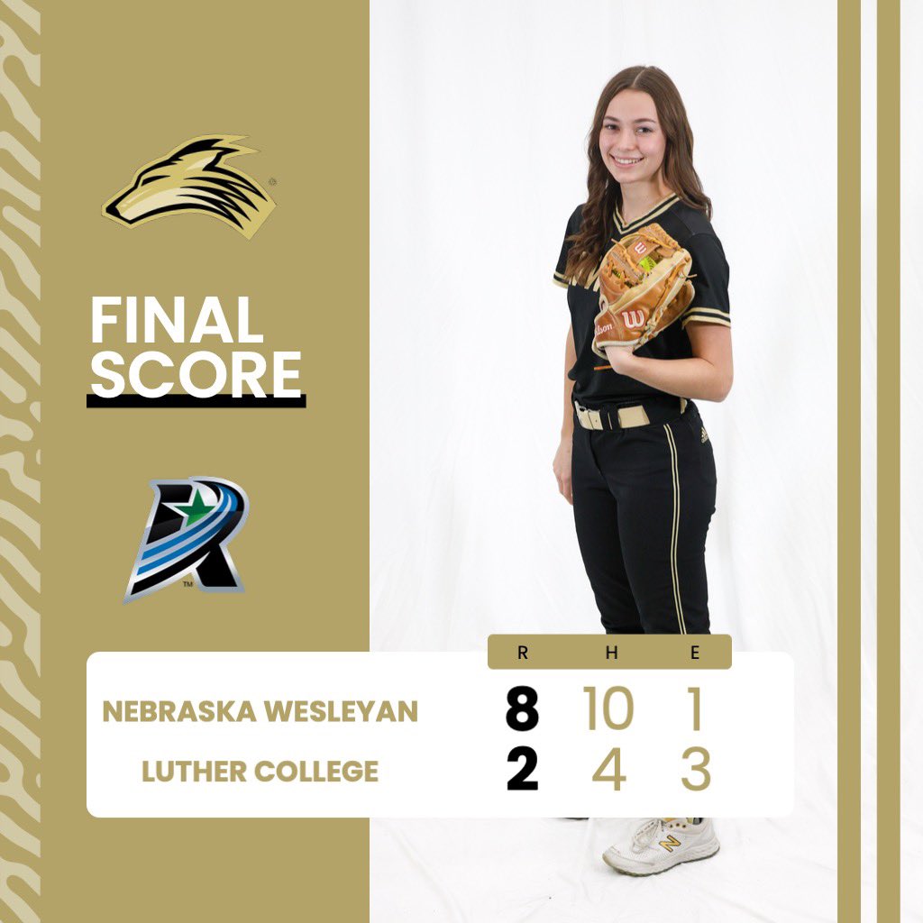 NWU_SOFTBALL's tweet photo. The bats were on fire today! The P-wolves bounced back today w/ a sweep over Luther College. 🧹

Pwolf shoutout goes to 2 juniors, Paige Davison showcased her incredible skills at shortstop! Addi Duranski, ignited the rally in game 2 w/ her second career home run! 👏
@NWUSports https://t.co/lCqwf6SENA