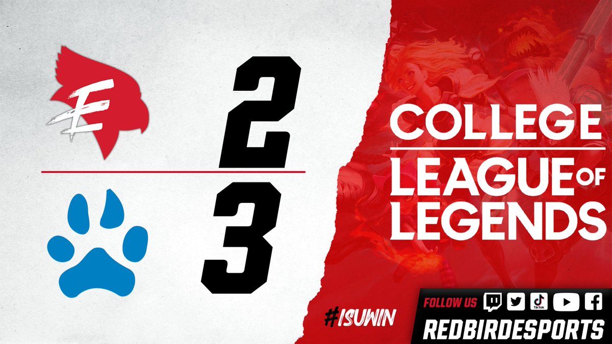 Redbird_Esports's tweet photo. Unfortunately, after a 5-game barnburner, our Varsity League of Legends team falls 2-3 to Northwood, placing us 4th in CLOL North! GG's We will be back stronger💪
#BirdsBounceBack🐦 https://t.co/upSxe1AKt8