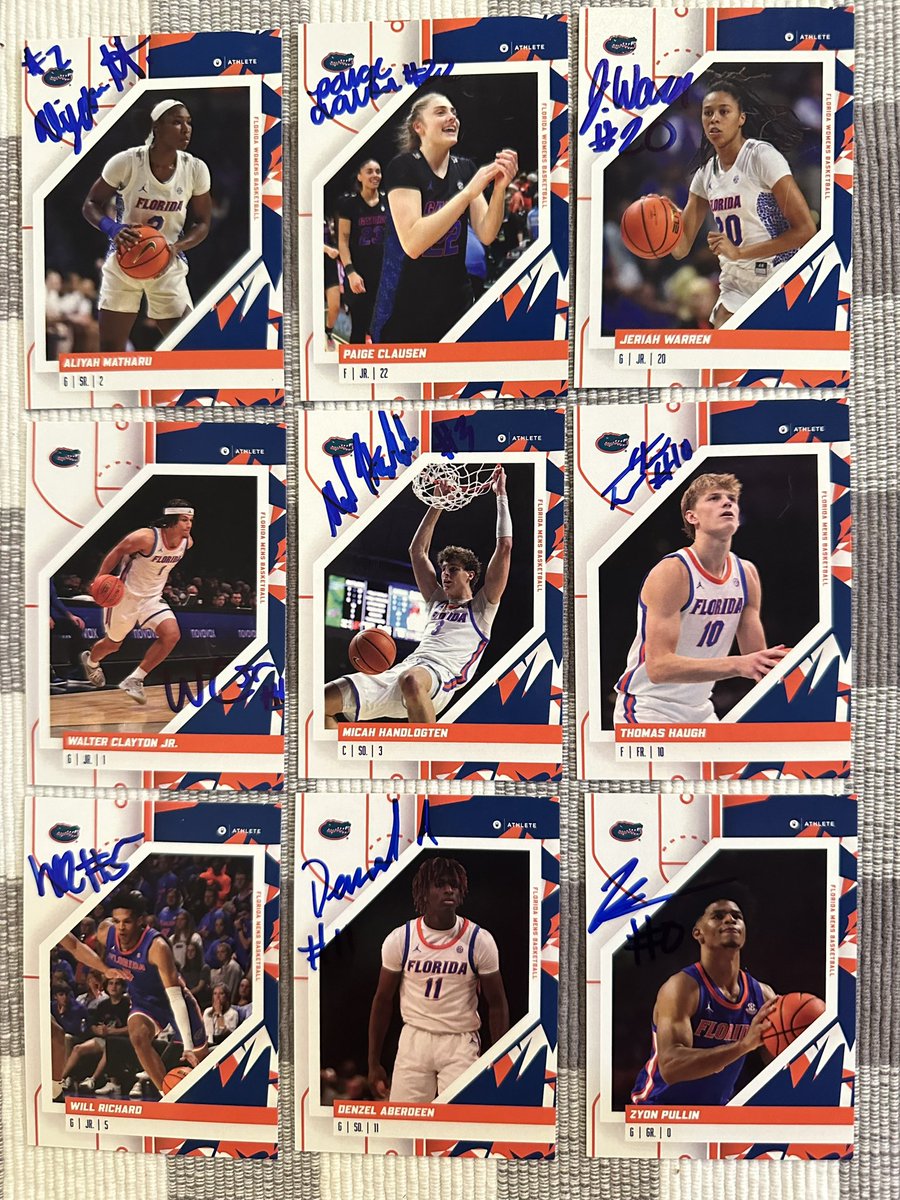 gator_cards's tweet photo. And thank you @onitathlete for all the cards I got signed. The athletes loved them! https://t.co/g4vrXogIzF