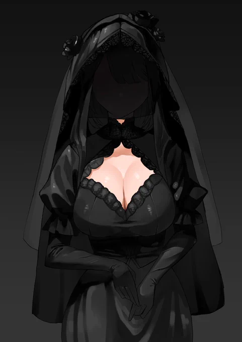 久々の喪服ちゃん。しょうもないコメント付きのはツリーに。一度捕まっちゃったらお婿さん決定だよ。 