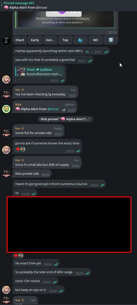 ArbitragingGain's tweet photo. $HASHAI
Perhaps one of the best plays for the group overall going from finding it very early before anyone was even talking about it to anticipating and apeing the launch ! 

11M ( Most entries were around 15 to 20M ) to 282M ATH before the market decided to nuke itself :sob: https://t.co/jckXK1Ls7v