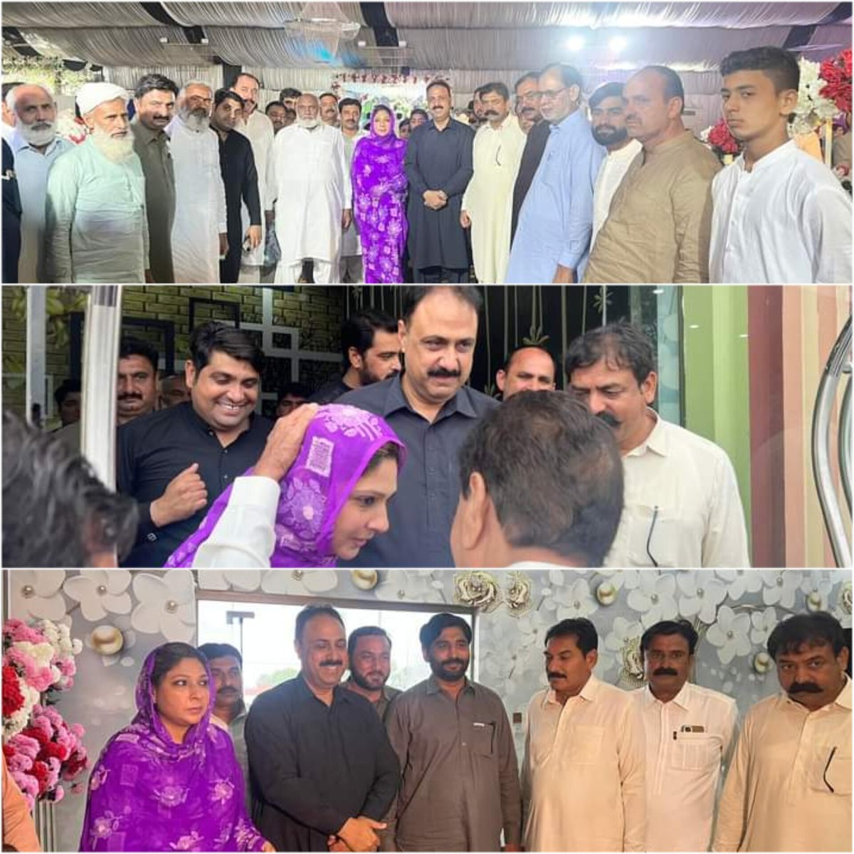 #NA142 #Lodhi_Group Attending the wedding of daughter of Harappa @AyeshaArshadKh2 of Yasin Jatt 103/7 R. She expressed prayers and good wishes for the bride
