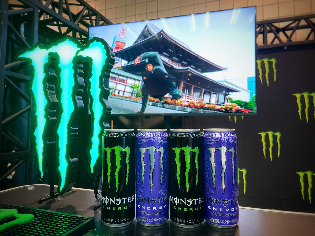 世界最大規模のダンスバトル マイナビDANCEALIVE 2024 FINALがスタート💥 #MonsterEnergy ブースでモンスター注入して仲間たちと楽しんでくれ😎 #モンスターエナジー 🔥 or NEWフレーバー #ウルトラバイオレット 🍇 好きなフレーバーでカンパイしよう✌️ #マイナビダンスアライブ @DANCE_ALIVE