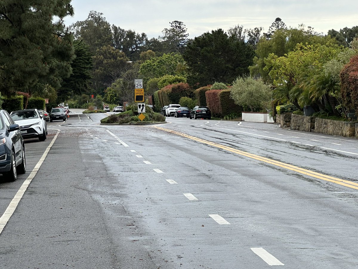 The long hill down to the Chinese restaurant. It is a cold (48 F) and rainy day and I have been ordered by my Frau to fetch a takeout order because she does not want to expose herself to the elements. Fortunately for her, her manservant is always willing and able.