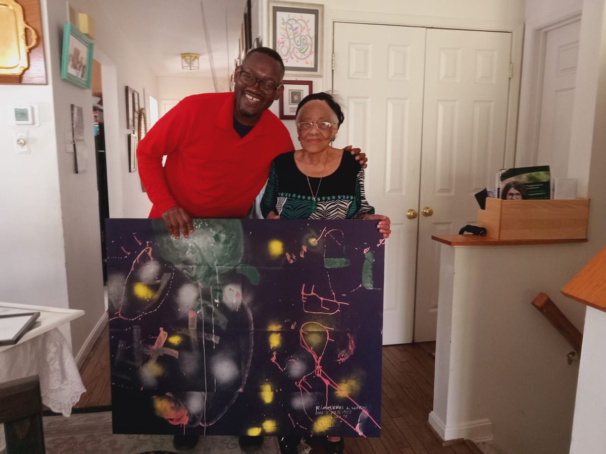 kimmieweeks's tweet image. I used to paint when I was much younger. Most of my work was destroyed during the war, with the exception of this one, which was brought to the United States by Mrs. Izetta Cooper. I got to see it this weekend for the first time in 36 years!