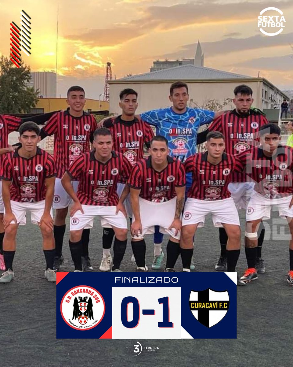 SextaFutbol's tweet photo. #TerceraB 🔴🏆 Inicio no deseado para La Sur.

Rancagua Sur perdió en su debut de temporada ante Curacaví Fútbol Club. En el Guillermo Saavedra de la capital de nuestra región el rossonero cayó ante el bianconeri.

72'⚽ Bastian Yáñez (CFC) 

@ClubRguaSur 0-1 #CuracavíFC https://t.co/EGQOXfpPND