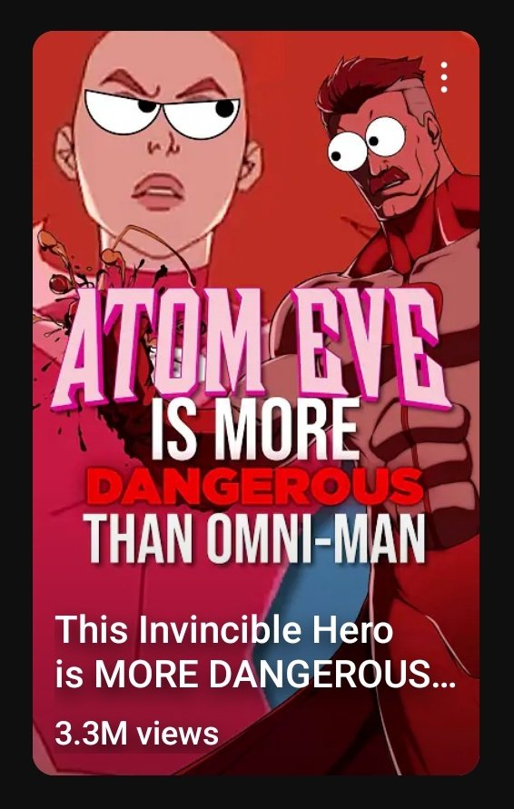 Atom Eve is more dangerous than Omni-Man cuz she can make an endless amount of wealth by turning anything into gold, which could destroy the whole world economy. The gold apple she made would be worth ~$182K, & her dad is right to refuse it cuz of the economic impact it may have.