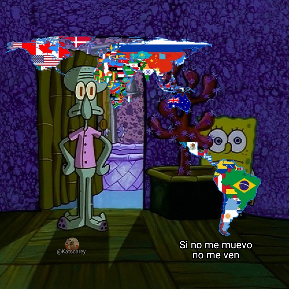 KatsCarey's tweet photo. Irán ataca a Israel. EEUU y Rusia con ganas de meterse. 

Mientras tanto Latinoamérica: 🤣 https://t.co/ww3s10lPwb