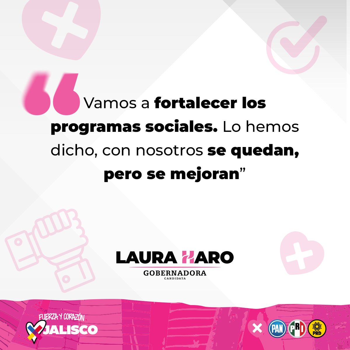 Te doy mi palabra y a nombre de @XochitlGalvez, vamos a construir la mejor versión de Jalisco de todos los tiempos.

#JaliscoDebate2024 
#PorUnJaliscoSeguro 
#LauraGobernadora