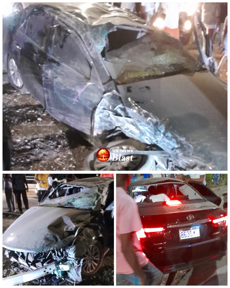 MAJOR multi-vehicle #Accident not too long ago along a section of roadway in the vicinity of #Bogue in #MontegoBay .... Serious injuries #Reported • 4/13/24 #StJames 🇯🇲 #Jamaica
____
Instagram.com/This_is_a_Blas…