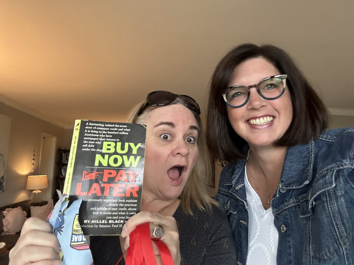 When your bestie surprises you with the 1961 vintage paperback on your girls’ weekend. IYKYK