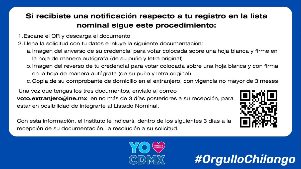 chilangxmundial's tweet photo. #VotoExtranjero #votoelectronico #votochilango #EleccionesMx2024 #mexicanosenelextranjero 
Checa está información 👇👇👇👇
Queremos ayudarte a qué tu participes en estás elecciones 2024 , tu voto es libre y es un derecho que nadie puede arrebatarte! https://t.co/wrgni7PaFo