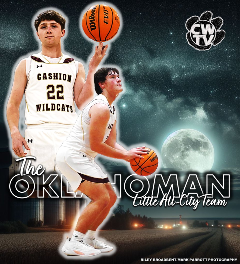 CASHION BASKETBALL AWARD SEASON! Congrats to Drake Woody and Anthony Wilburn on making the @TheOklahoman_ Little All City Team for 2024- Honorable Mention!