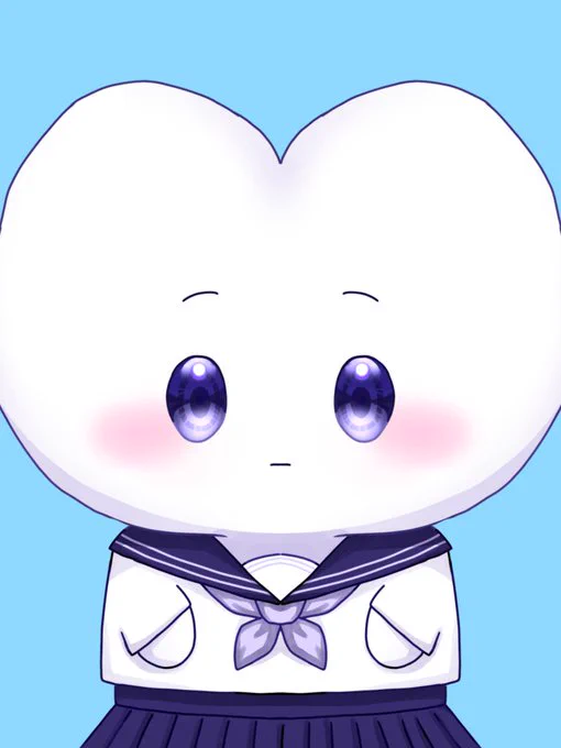 ハギハギさん( )にセーラー服を着た可愛いまもちゃんを描いていただきましたありがまもデス ※掲載許可をいただきました #かみがみんファンアート