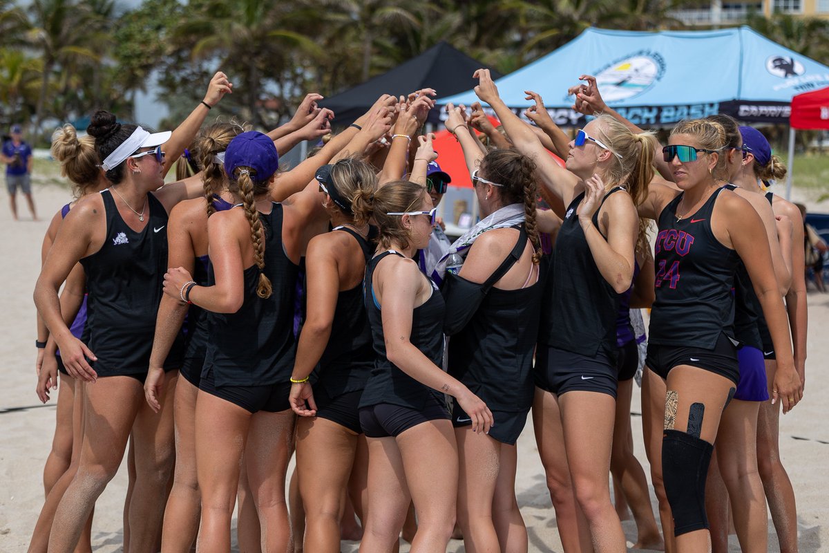 Gave it all we had against No. 6 Cal Poly 🐸 1 | 🐴 4 #GoFrogs🐸🏖️🏐 x #OneTeam