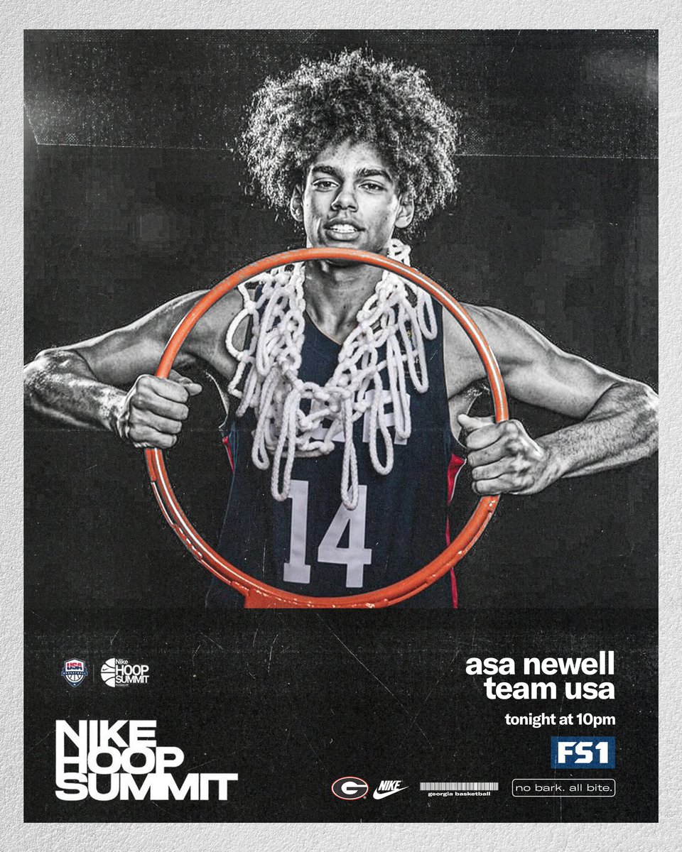 Catch @NewellAsa in the @nikehoopsummit with Team USA tonight at 10:00 EDT. #GoDawgs