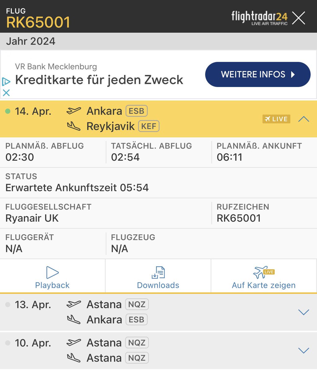 KalteMalte53's tweet photo. Tensions #Kazakhstan #Russia
RK65001 avoiding Russian airspace sharply en route Astana-Ankara-Reykjavik-NewYork

Anyone has heard about communication between KZ and US underway?!

@Flightradar24 mixing it up with RyanairUK .. https://t.co/mfTA86P0xg